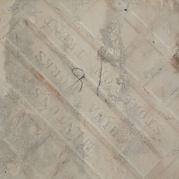 Antique Victorian Mintons Tile- Animals of the Farm Series- Cows In Stream - Picture 4 of 5